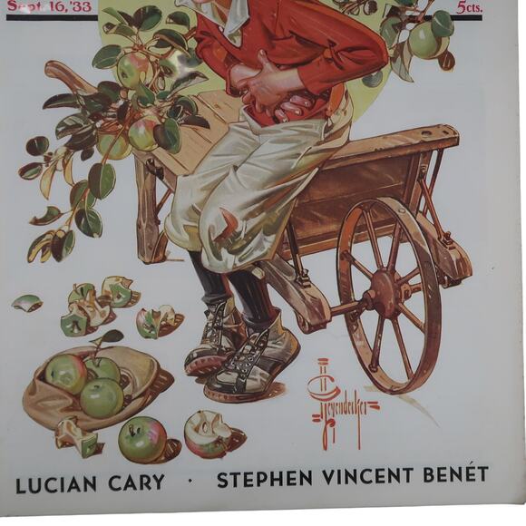 Saturday Evening Post Magazine Sept 16 1933 JC Leyendecker Cover Vintage - Picture 4 of 8